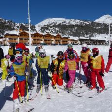 CARNEVALE AL RADUNO CLASSI DELLA SCUOLA DI SCI FITEL  A MONGINEVRO DOMENICA 8 FEBBRAIO 2015