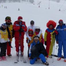 CARNEVALE AL RADUNO CLASSI DELLA SCUOLA DI SCI FITEL  A MONGINEVRO SABATO 14 FEBBRAIO 2015