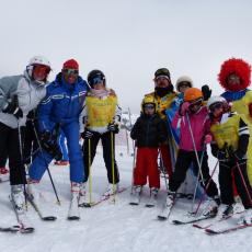 CARNEVALE AL RADUNO CLASSI DELLA SCUOLA DI SCI FITEL  A MONGINEVRO DOMENICA 15 FEBBRAIO 2015