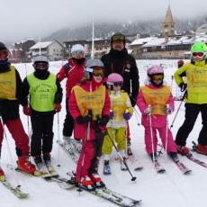 TEST DI FINE CORSI SCI SNOWBOARD A MONGINEVRO PROMOSSI DA VALANGA AZZURRA TORINO
