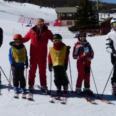TEST DI FINE CORSI SCI SNOWBOARD A MONGINEVRO PROMOSSI DA VALANGA AZZURRA TORINO
