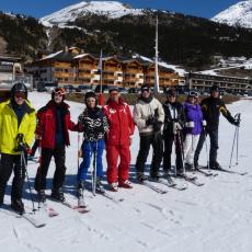 TEST DI FINE CORSI SCI SNOWBOARD A MONGINEVRO PROMOSSI DA VALANGA AZZURRA TORINO