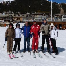 TEST DI FINE CORSI SCI SNOWBOARD A MONGINEVRO PROMOSSI DA VALANGA AZZURRA TORINO