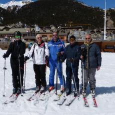 TEST DI FINE CORSI SCI SNOWBOARD A MONGINEVRO PROMOSSI DA VALANGA AZZURRA TORINO