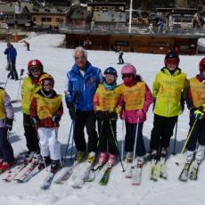TEST DI FINE CORSI SCI SNOWBOARD A MONGINEVRO PROMOSSI DA VALANGA AZZURRA TORINO