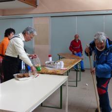 FESTA DI FINE CORSO  SCI SNOWBOARD A MONGINEVRO PROMOSSI DA VALANGA AZZURRA TORINO