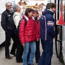 FESTA DI FINE CORSO  SCI SNOWBOARD A MONGINEVRO PROMOSSI DA VALANGA AZZURRA TORINO
