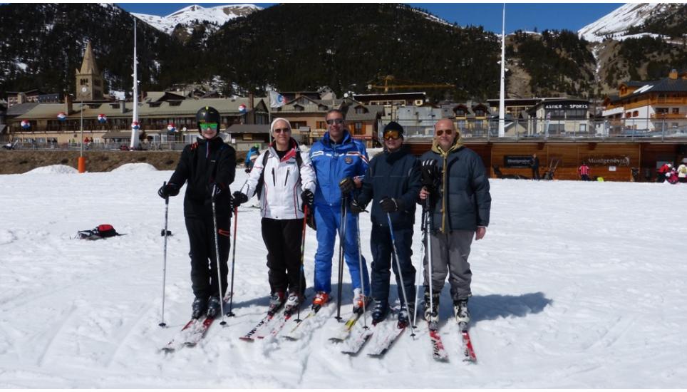 TEST DI FINE CORSI SCI SNOWBOARD A MONGINEVRO PROMOSSI DA VALANGA AZZURRA TORINO