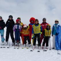 CARNEVALE AL RADUNO CLASSI DELLA SCUOLA DI SCI FITEL  A MONGINEVRO DOMENICA 15 FEBBRAIO 2015